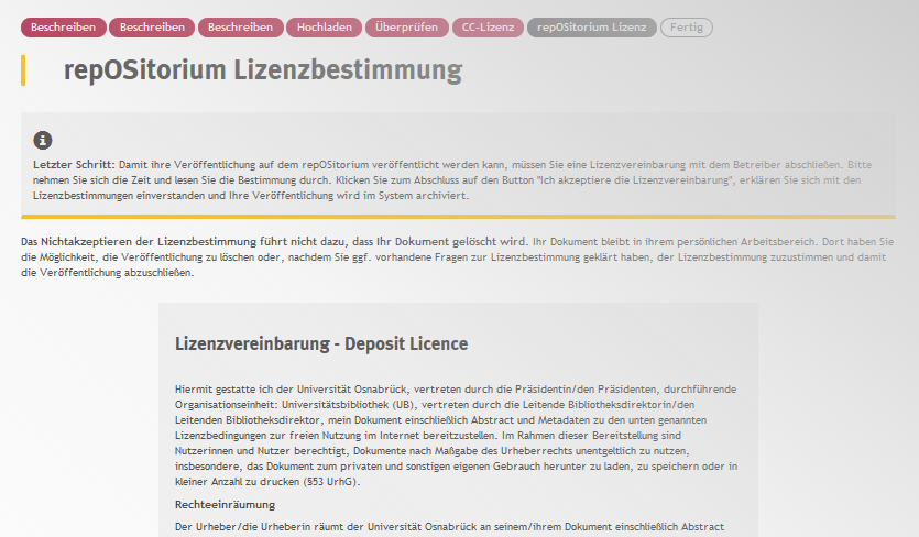 Screenshot Lizenzvereinbarung Screenshot Lizenzvereinbarung