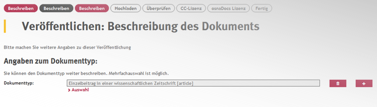 Beschreiben des Dokuments Beschreiben des Dokuments