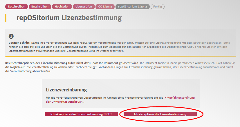 Screenshot Lizenzvereinbarung Screenshot Lizenzvereinbarung