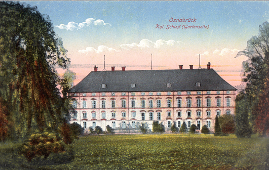 Historische Postkarte Schloss Osnabrück, Bildarchiv "Historische Bildpostkarten", Sammlung Prof. Dr. S. Giesbrecht / Universität Osnabrück